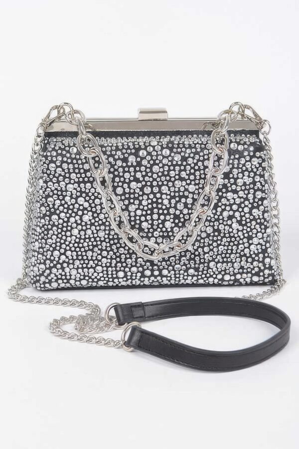 Hotfix Rhinestone Clutch – Structured Sparkle