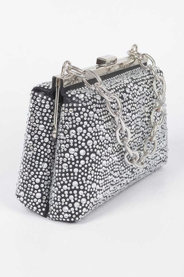 Hotfix Rhinestone Clutch – Structured Sparkle