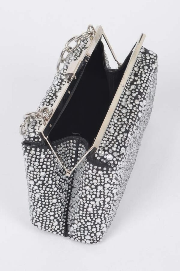 Hotfix Rhinestone Clutch – Structured Sparkle
