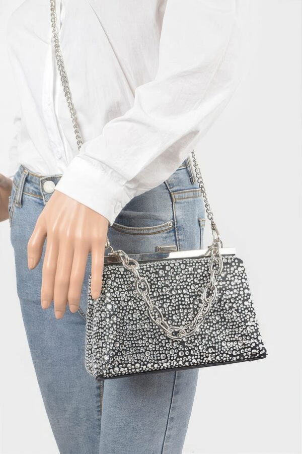 Hotfix Rhinestone Clutch – Structured Sparkle