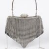 Rhinestone Fringe Party Clutch – Structured Sparkle