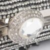 Rhinestone Fringe Party Clutch – Structured Sparkle