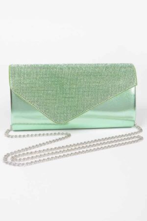 Rhinestone Party Clutch – Structured Evening Bag