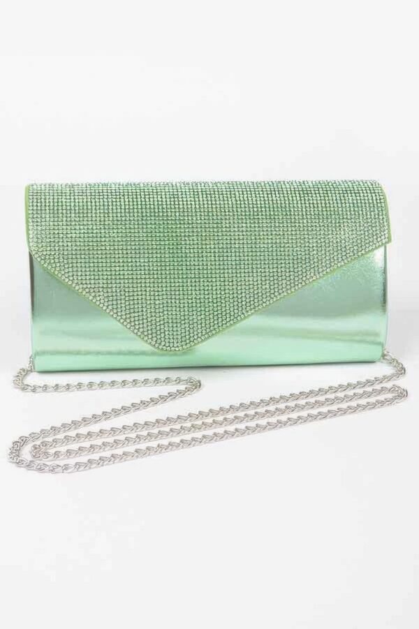Rhinestone Party Clutch – Structured Evening Bag