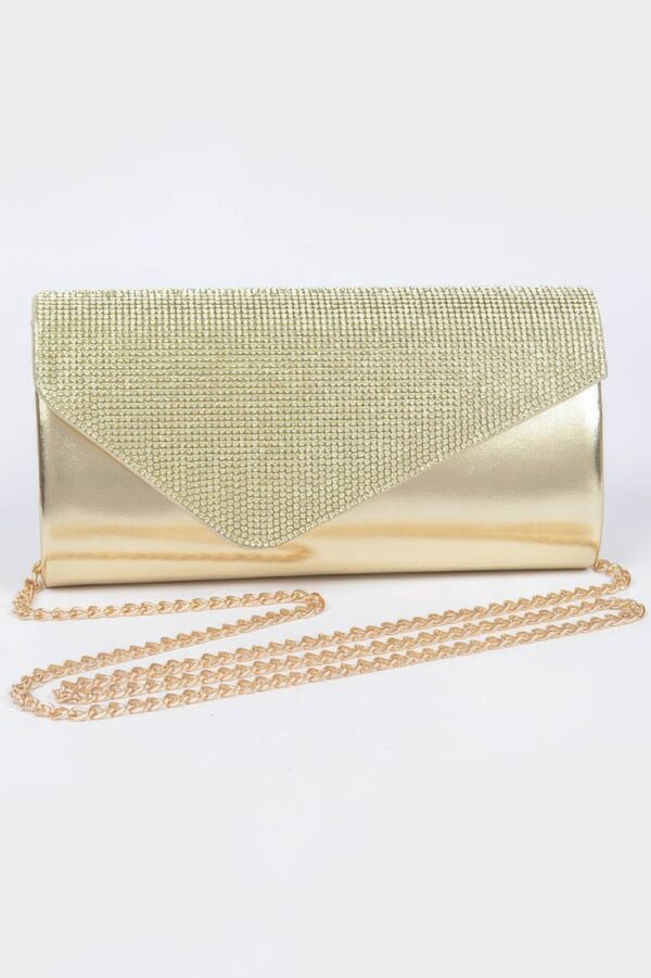Rhinestone Party Clutch – Structured Evening Bag