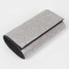 Rhinestone-Embellished Party Clutch – Structured PU