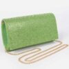 Rhinestone-Embellished Party Clutch – Structured PU