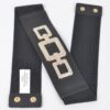 Rhinestone Link Elastic Waist Belt – High-Shine