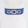 Rhinestone Link Elastic Waist Belt – High-Shine