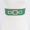 Rhinestone Link Elastic Waist Belt – High-Shine