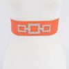 Rhinestone Link Elastic Waist Belt – High-Shine
