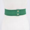Plus Size Rhinestone-Link Elastic Waist Belt