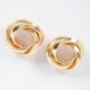 Metal Stud Earrings – Polished Compact Silhouette