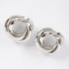 Metal Stud Earrings – Polished Compact Silhouette