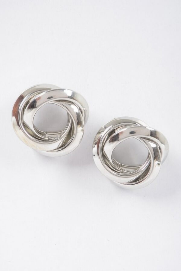 Metal Stud Earrings – Polished Compact Silhouette