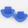 Half Moon Straw Earrings – Faux Straw Crescent