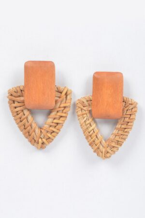 Bamboo Earrings – Rounded Lightweight Statement Style
