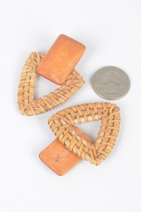Bamboo Earrings – Rounded Lightweight Statement Style