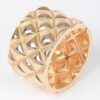 Metal Diagonal Cuff Bracelet – Sculptural Open Design
