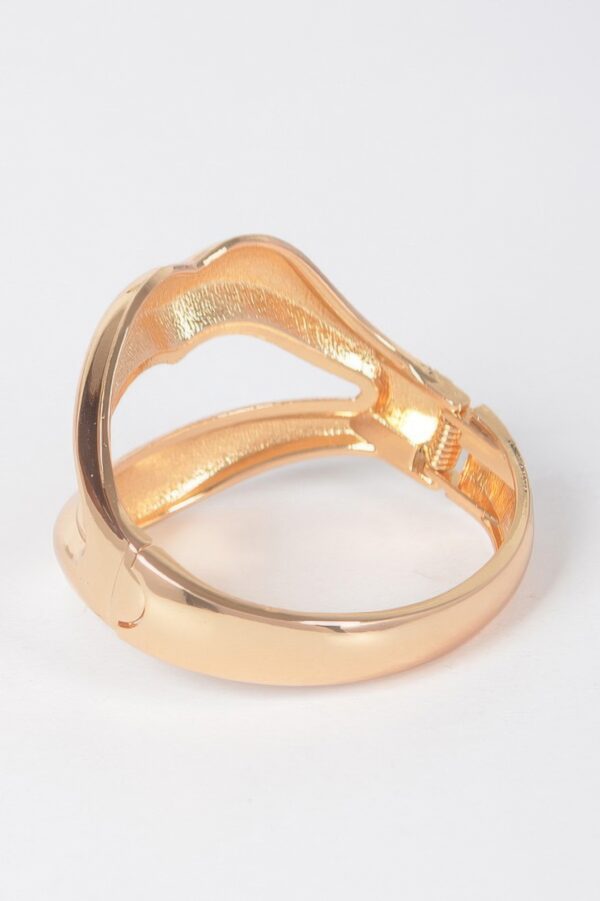 Polished Metal Cuff Bracelet – Open Slip-On