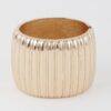 Wide Ribbed Cuff Bracelet – Bold Open Cuff