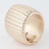 Wide Ribbed Cuff Bracelet – Bold Open Cuff