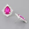 Teardrop Crystal Stud Earrings – Jeweled Sparkle