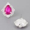 Teardrop Crystal Stud Earrings – Jeweled Sparkle