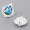 Teardrop Crystal Stud Earrings – Jeweled Sparkle