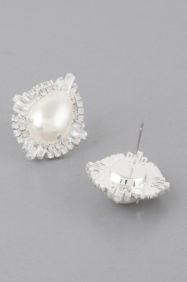 Teardrop Crystal Stud Earrings – Jeweled Sparkle