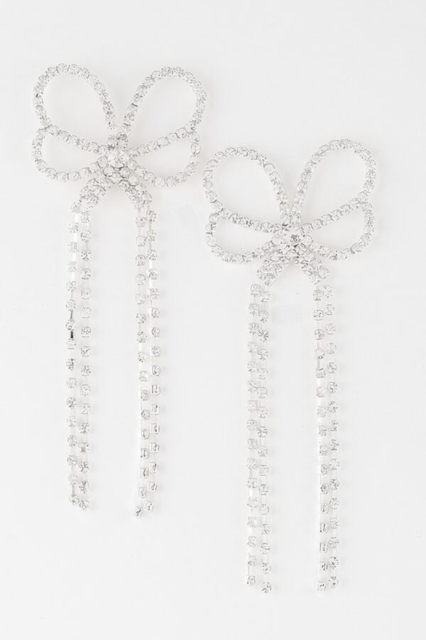 Butterfly Drop Earrings with Jeweled Accents
