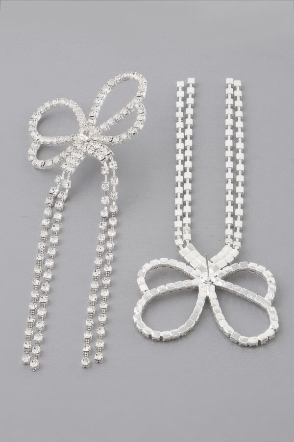 Butterfly Drop Earrings with Jeweled Accents