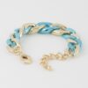 Two-Tone Twisted Chain Bracelet – Polished Contrast