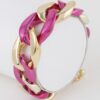 Two-Tone Twisted Chain Bracelet – Polished Contrast