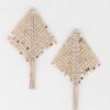 Sequin & Jewel Curtain Bar Drop Earrings