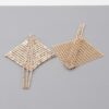 Sequin & Jewel Curtain Bar Drop Earrings