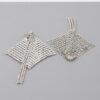 Sequin & Jewel Curtain Bar Drop Earrings