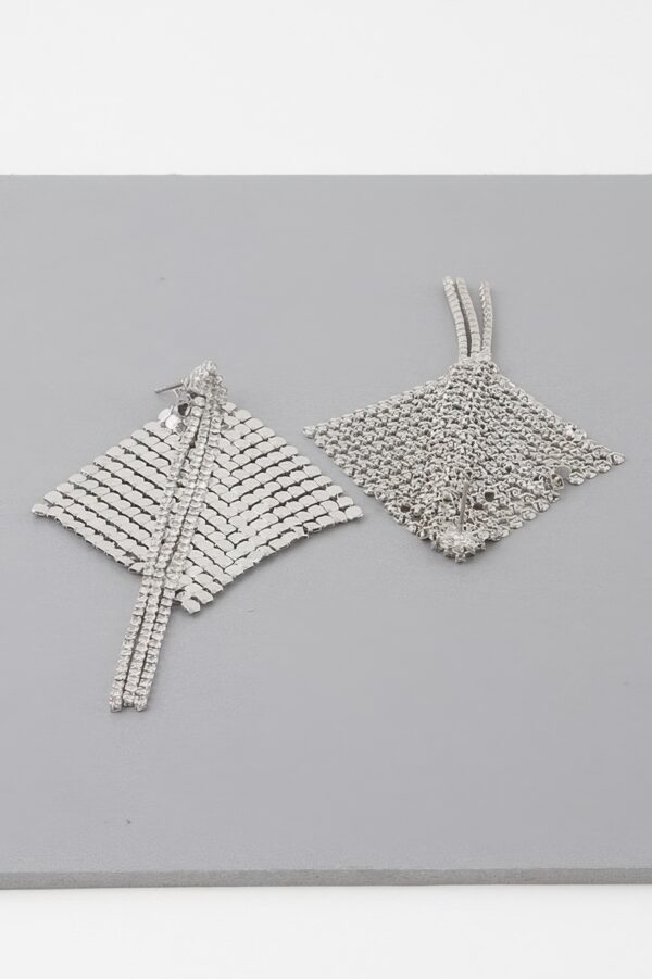 Sequin & Jewel Curtain Bar Drop Earrings