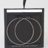 Delicate Polished Hoop Earrings – 2.2 in Slim Silhouette