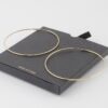 Delicate Polished Hoop Earrings – 2.2 in Slim Silhouette
