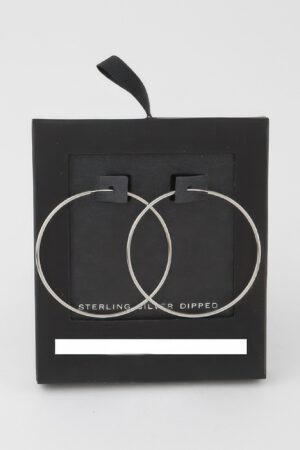 Slim Delicate Hoop Earrings – Minimal Polished Hoops