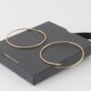 Slim Delicate Hoop Earrings – Minimal Polished Hoops