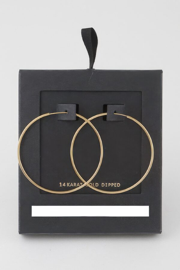 Slim Delicate Hoop Earrings – Minimal Polished Hoops