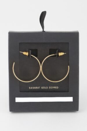Flat Hoop Earrings – High-Shine Polished Hoops