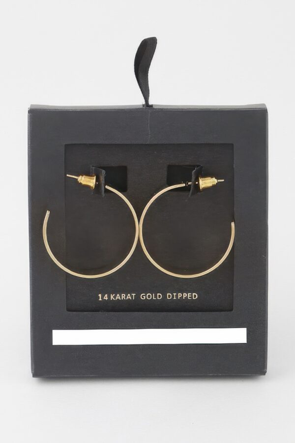 Flat Hoop Earrings – High-Shine Polished Hoops
