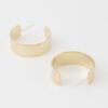 Flat Hoop Earrings – High-Shine Polished Hoops