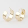 Flat Hoop Earrings – High-Shine Polished Hoops