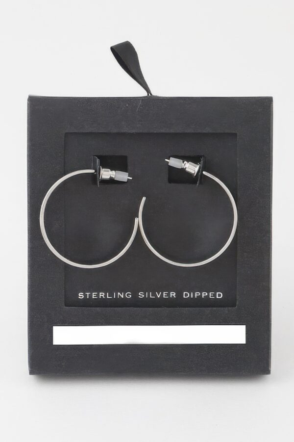 Flat Hoop Earrings – High-Shine Polished Hoops
