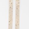 Sequin Bar Drop Earrings with Jewel Accents