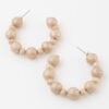 Glitter Beaded Hoop Earrings – 1.8 Inch Sparkle